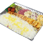 سینی/دیس مقوایی نقره ای 20*30 دولایه